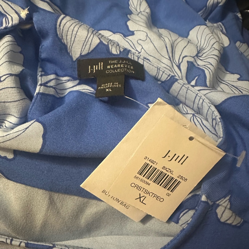 J. Jill Blue Floral Maxi Dress - Picture 4 of 5
